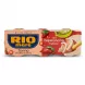 Enhanced Front view of Rio Mare Tuna with Italian Chilli multipack held in hand in a grocery aisle