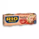 Enhanced Side view of Rio Mare Tuna with Italian Chilli multipack showing German description