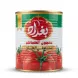 A 1:1 professional e-commerce product photograph of an 800g Baghdad Tomato Paste tin on a seamless white background. The clean, unblemished can is centered, with all factual Arabic text and graphics sharp and clear, depicting the authentic Halal Iraqi product under soft, studio lighting with even shadows. PRODUCT TITLE: Baghdad Tomato Paste Tin - Halal & Authentic 800g
