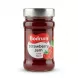 A high-resolution e-commerce photograph of a 380g jar of Bodrum Strawberry Jam with a silver lid, featuring a clean red and white label with Turkish and English text. The glass jar reveals a rich, dark red jam on a seamless white background with a subtle, soft shadow.