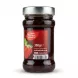 A professional 1:1 e-commerce photo of a 380g glass jar of Bodrum Strawberry Jam. The back label is clearly visible, displaying the text 'no added colouring or flavouring!', the weight '380g', the website and social media info, and a perfect barcode. The product is centered and sharply focused on a pure white background with soft, even studio lighting.