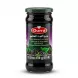 A 430g jar of Durra Black Mulberry Fruit Spread, with its clear label showing the brand name and images of mulberries, is centered against a clean white background. PRODUCT TITLE: Durra Black Mulberry Fruit Spread 430g Jar PROCESSED PRODUCT IMAGE: