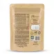 Enhanced Back view showing ingredients and nutritional info of Humusna Hummus with Tahini pouch