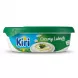 A 200g plastic tub of Kiri Creamy Labneh, isolated on a white background. The side label features a bowl of labneh with oil and herbs, alongside the Kiri logo and text "Creamy Labneh". [IMAGE]