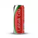 Enhanced Front of Labbaik Cola 330ml can held in hand in supermarket