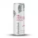 A professional studio photograph of a Red Bull Spring Edition Cherry Sakura energy drink can, featuring a white and silver design with a soft shadow on a white background.