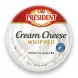 Enhanced Top view of Président Whipped Cream Cheese showing lid and branding