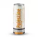 Enhanced Hand holding Palestine Orange carbonated soft drink can