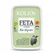 Enhanced Front of Kolios Bio-Organic Feta Cheese packaging showing organic and PDO certification