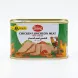 Enhanced Front of Robert Hot Spiced Chicken Luncheon Meat 200g tin showing label and halal certification