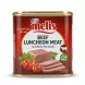 Enhanced Front view of Melis Beef Luncheon Meat Halal 340g tin
