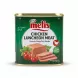 Enhanced Front view of Gima Melis Chicken Luncheon Meat tin