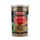 Enhanced Hand holding Adonis Zaatar Mix Palestinian Style 454g tub in grocery store aisle