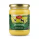 [Safa Butter Ghee - Halal Premium Quality Jar. A clear glass jar with a gold lid is filled with yellow ghee and features a green label with cows in a pasture. Text reads 'Safa BUTTER GHEE' and Arabic script for 'Premium Ghee'.]