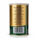 A professional 1:1 e-commerce product photograph of the back of a Taj Mahal Vegetable Ghee tin, featuring multi-lingual ingredient lists and a clear barcode.