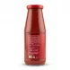 A 1:1 professional e-commerce photograph of the back label and ingredient information for a 680g jar of Novi Passata di Pomodoro against a clean, white background.