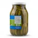 Enhanced Back label of Cortas Pickled Cucumbers jar showing ingredients and certifications