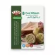 Enhanced Hand holding Zaad Fuol Kibbeh box with shelves of canned beans