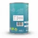 Back of Naturi Fresh organic coconut milk can showing barcode and manufacturer details