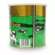 Side view of Heera Pure Butter Ghee 2kg tin showing barcode and packaging details