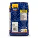 A 1:1 professional e-commerce product photograph showing the back of an 1100g plastic bag of Garrido Extra White Beans. The bag is blue and clear, with all nutrition facts and product details clearly visible against a pure white background. The product is perfectly centered, sharply focused, and lit with soft, professional studio lighting.