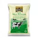 A 750g clear plastic bag containing Natco Pure Milk Powder, with professional branding and cow graphics, presented against a clean white background.
