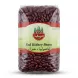 A 1:1 professional e-commerce product photograph of an 800g clear plastic pack of Safa Red Kidney Beans. The pack, featuring a light green and red label with English and Arabic text, is centered against a pure white background and fills 85% of the frame. The beans are clearly visible, and the pack has a soft, even shadow beneath it, all in sharp focus.