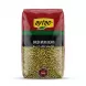 Enhanced Front view of Aytac Green Mung Beans 1kg pack held in hand