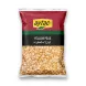 A clear plastic value pack of Aytac brand dried yellow split peas, showing the contents and the label with English and Arabic text, centered against a clean white background with a soft shadow.