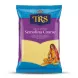 A 500g package of TRS Coarse Semolina, suitable for vegans, features a purple and blue design with a graphic of a woman on a white background.