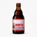 Enhanced Front label of Brasserie Chouffe Cherry 0.0 Alcohol Free Beer bottle 330ml