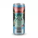 Enhanced Kopparberg Gin & Lemonade 250ml can with barcode and alcohol-free label