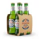 Enhanced Angled open view of the four Peroni Nastro Azzurro 0.0% bottles inside cardboard packaging
