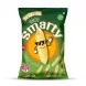Enhanced Front of SNAKITOS Smarty Vegetable Snacks bag showing logo, halal label, and cartoon snack mascot
