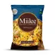 A 1:1 professional e-commerce product photograph features a centered pack of Miilee Desi Chewra Savoury Snacks 85g, with all external tags removed. The dark blue and brown bag displays the clear Arabic script, the prominent 'Miilee' brand name, 'Desi Chewra', 'KARACHI Quality', and a visible "Halal" logo, all in sharp focus against a plain white background. The pack includes an illustration of the chewra snack mix, filled with rice flakes, lentils, peanuts, and other savory ingredients.