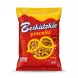 A 1:1 professional e-commerce product photograph featuring a centered, single bag of Beskidzkie Salted Pretzels. The 140g red and yellow bag is presented front-on against a seamless, pure white background, with all original text and graphics preserved but free of price tags and other distractions. Soft, symmetrical studio lighting and a subtle, balanced shadow define the product's form.