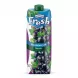 A 1-liter carton of Fresh Blackcurrant Nectar, featuring a green cap and artwork of fresh blackcurrants and mint leaves on a white background with professional studio lighting.