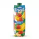 Enhanced Front view of Fresh premium Strawberry Banana Juice 1L carton, English label and price