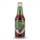 A 320ml glass bottle of Istak Red Grape Carbonated Drink with a green and gold label featuring a bunch of grapes, isolated on a clean white background.