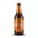 Enhanced Front view of Istak Peach Non-Alcoholic Malt Beverage 320ml bottle with orange label