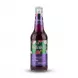 A 330ml glass bottle of Hoffenberg Dragon Fruit Soft Drink, featuring its distinct purple and green label with dragon fruit illustrations, isolated on a white background.