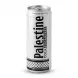 A 330ml can of Palestine Cola Sugarfree. It has a white, textured design and black branding, standing centered in a 1:1 professional e-commerce shot with a soft, natural shadow on both sides.