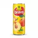 Enhanced Front of Rauch Bravo Select Peach Nectar 250ml can with peach graphics