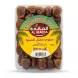 Enhanced Front view of Al Maeda Extra Sukkari Muftal Dates 500g pack with clear plastic packaging