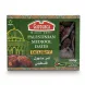 Enhanced Front view of Garousca Palestinian Medjool Dates Delight 900g box in store with special offer label