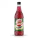 Enhanced Front view of Darina Rose Syrup 1 litre bottle