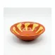 Enhanced Phoenix 5 inch Arab Bowl with orange and yellow hand-painted design on countertop