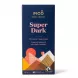 Enhanced Front of Pico Super Dark Vegan Organic Chocolate 80g bar showing product branding and certifications