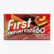 Enhanced Front view of First Infinity watermelon and peach flavoured sugarfree gum 27g pack