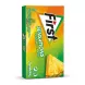 Enhanced Rear view of First Sensations Tropical Fruit Chewing Gum pack showing Mondelez logo